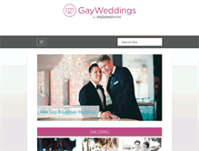 Tablet Screenshot of gayweddings.com